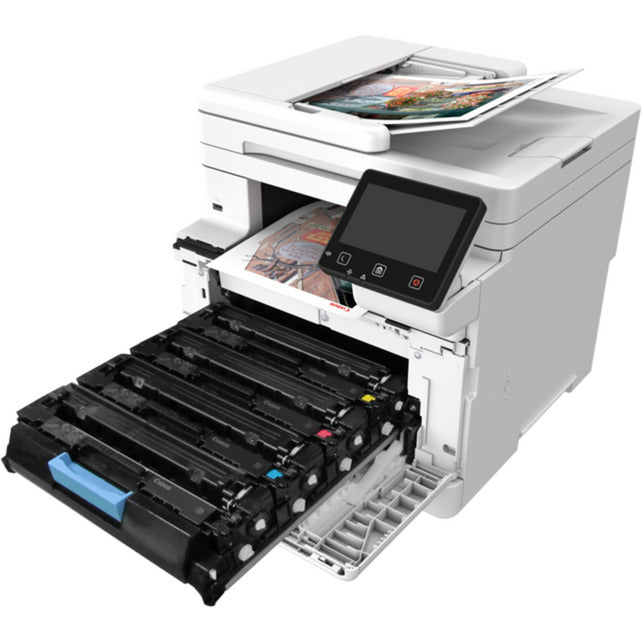Impresora láser color todo en uno Canon i-sensys mf664cdw (gris negro, copiar, escanear, USB, LAN, WLAN)
