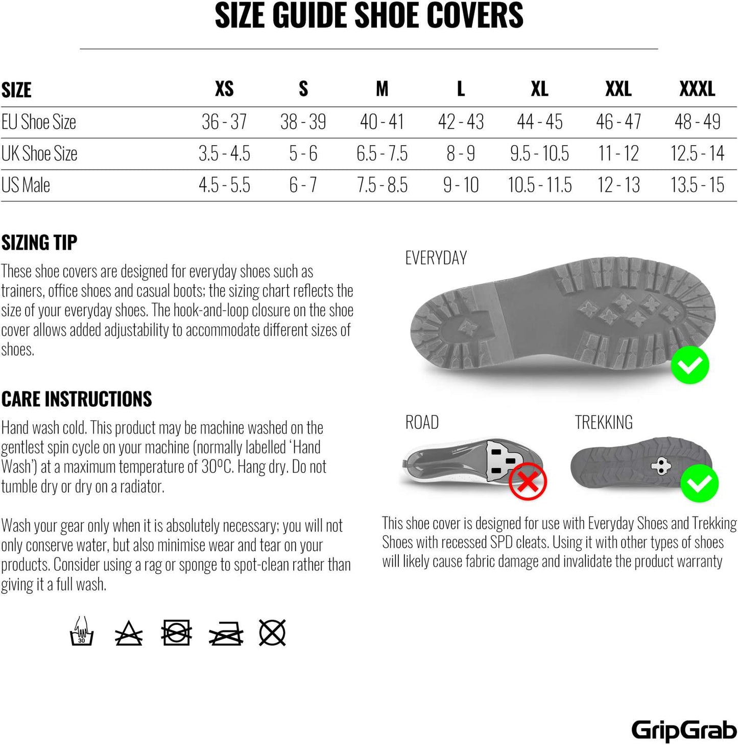 Gripgrab dryfoot 2 impermeable todos los días - cubrezapatos