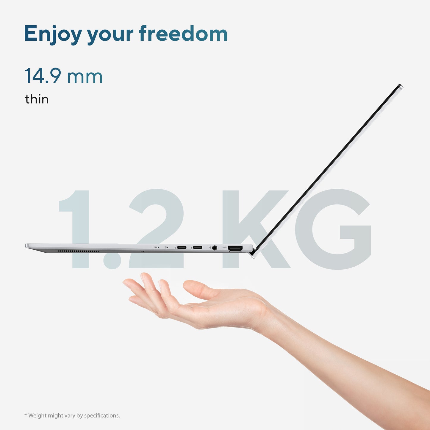 Laptop Asus ZenBook 14 OLED UX3405ca-QD012W 14 (Blu | Core Ultra 7 255h | Arc 140t | 32 GB | SSD da 1 TB)