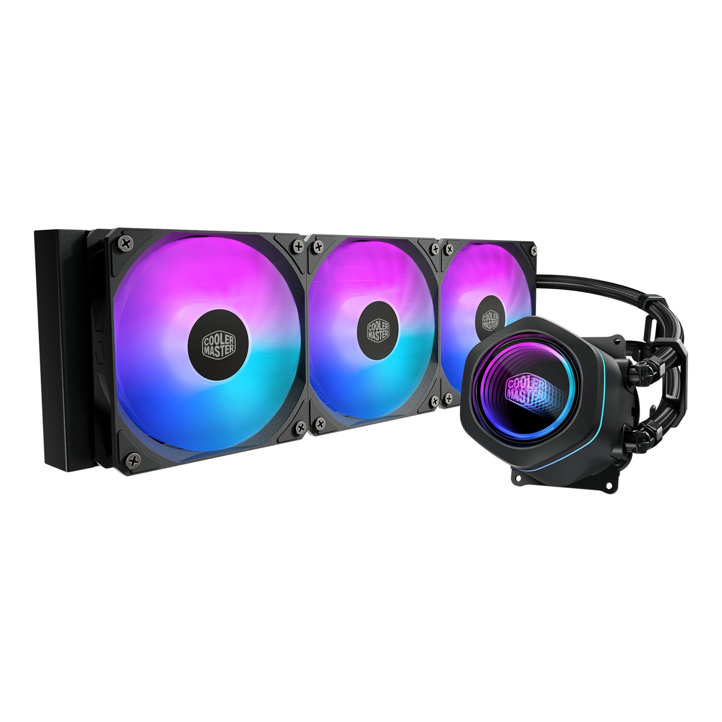 Cooler master masterliquid core nex 360 nero raffreddamento ad acqua (nero, argb)