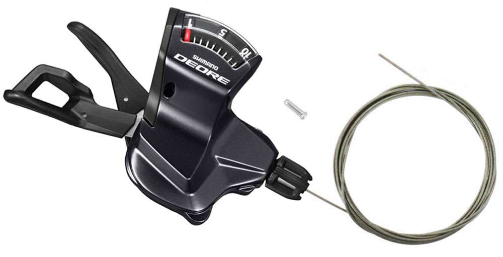 Shimano Verleller (derecha) 10 velocidades Deore Trekking SL-T6000