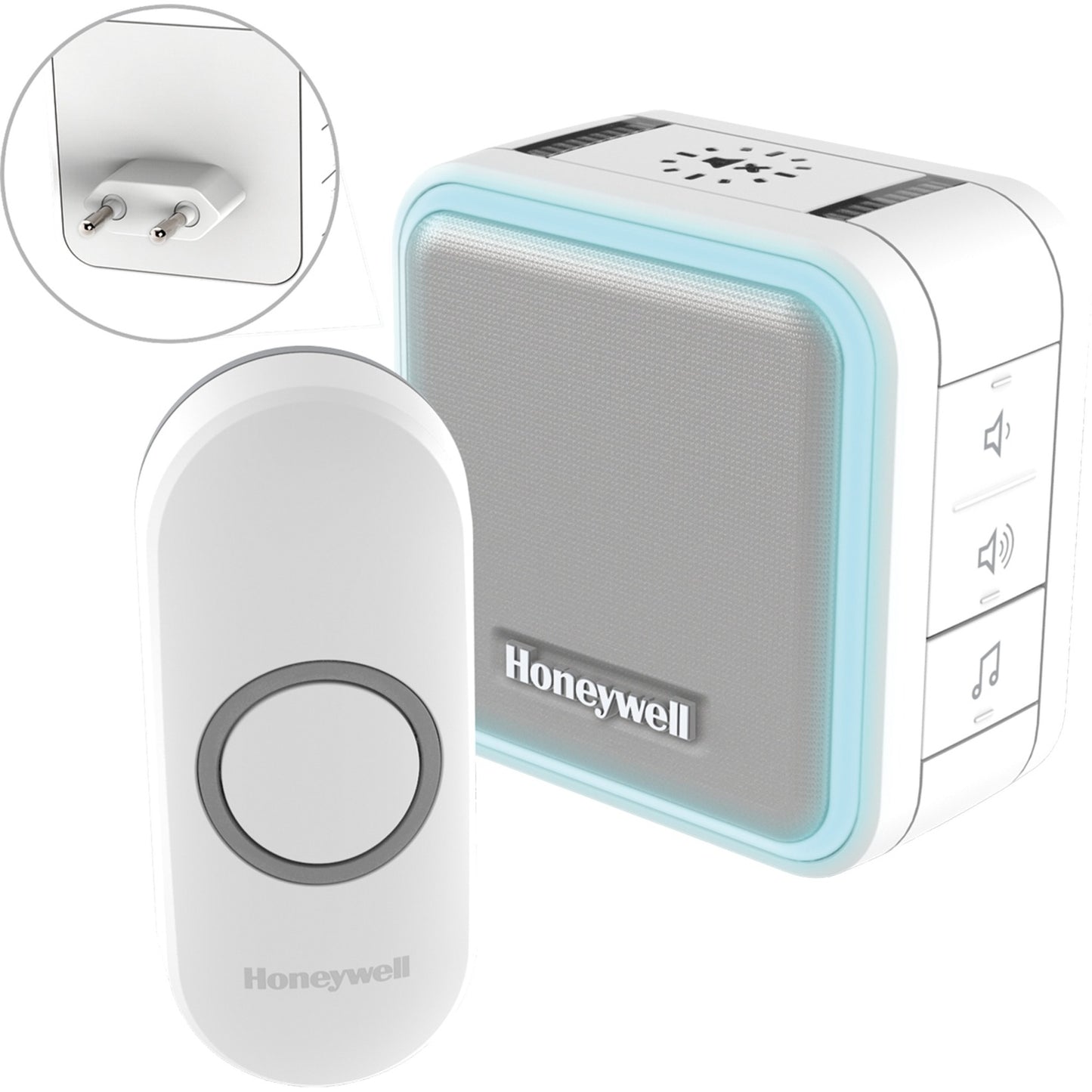 Honeywell DC515NP2 Timbre de puerta inalámbrico y conectable