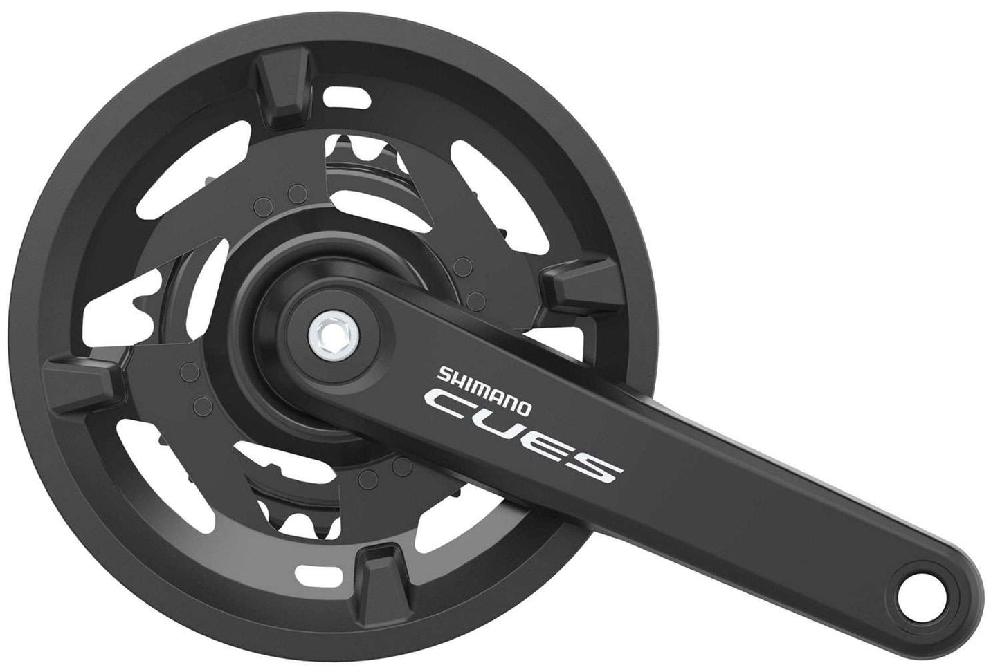 Shimano cues fc-u4010 9 10 manivela de 11 velocidades 40 26 con protector de cadena