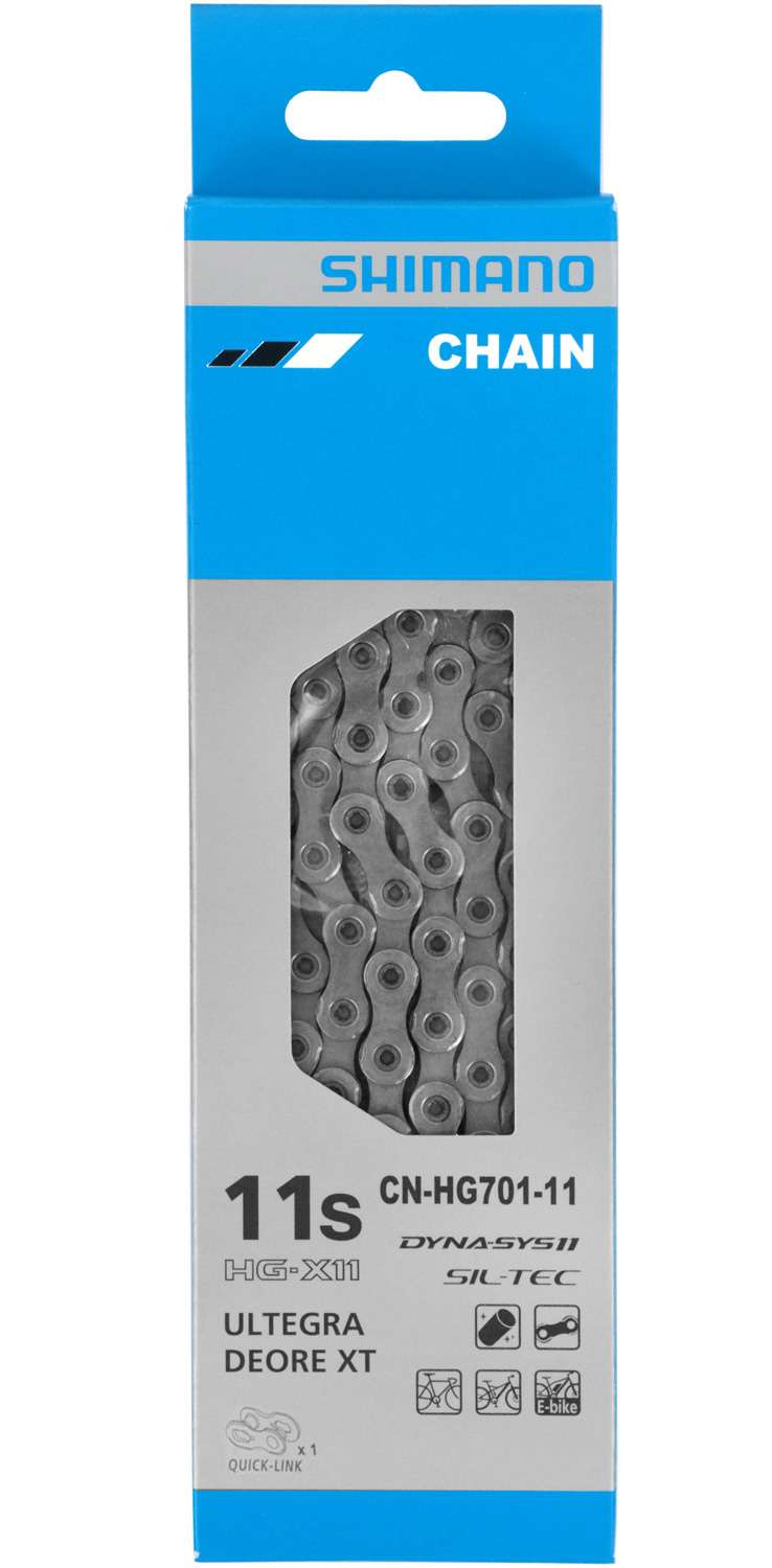 Shimano HG701 11 -Speed Necklace - Steel - Race Mtb E -Bike - Silver