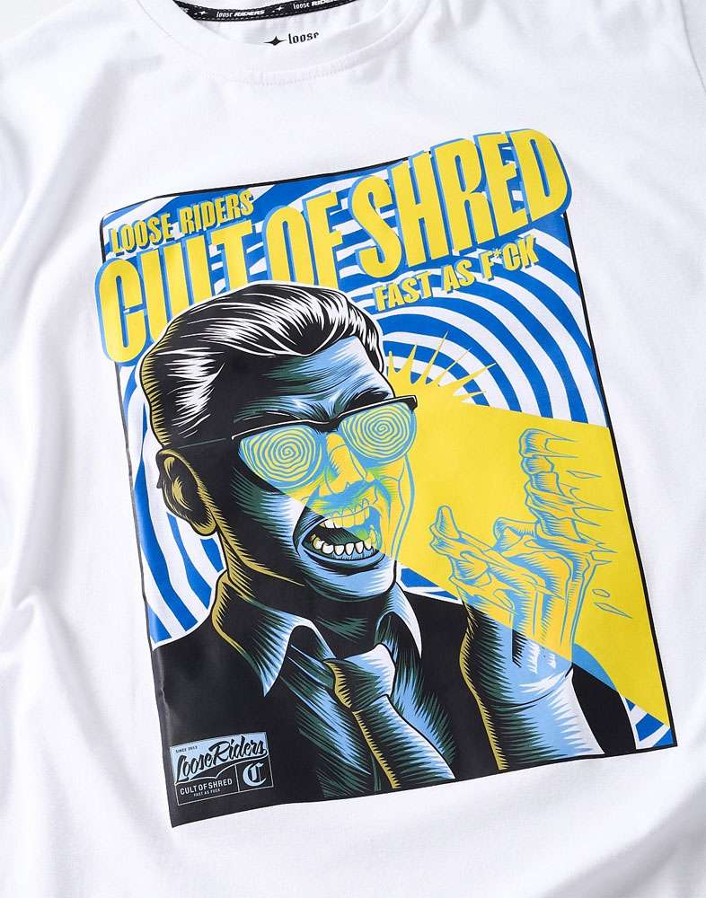 Culto dello shred per i riders sciolti: maglietta tecnica