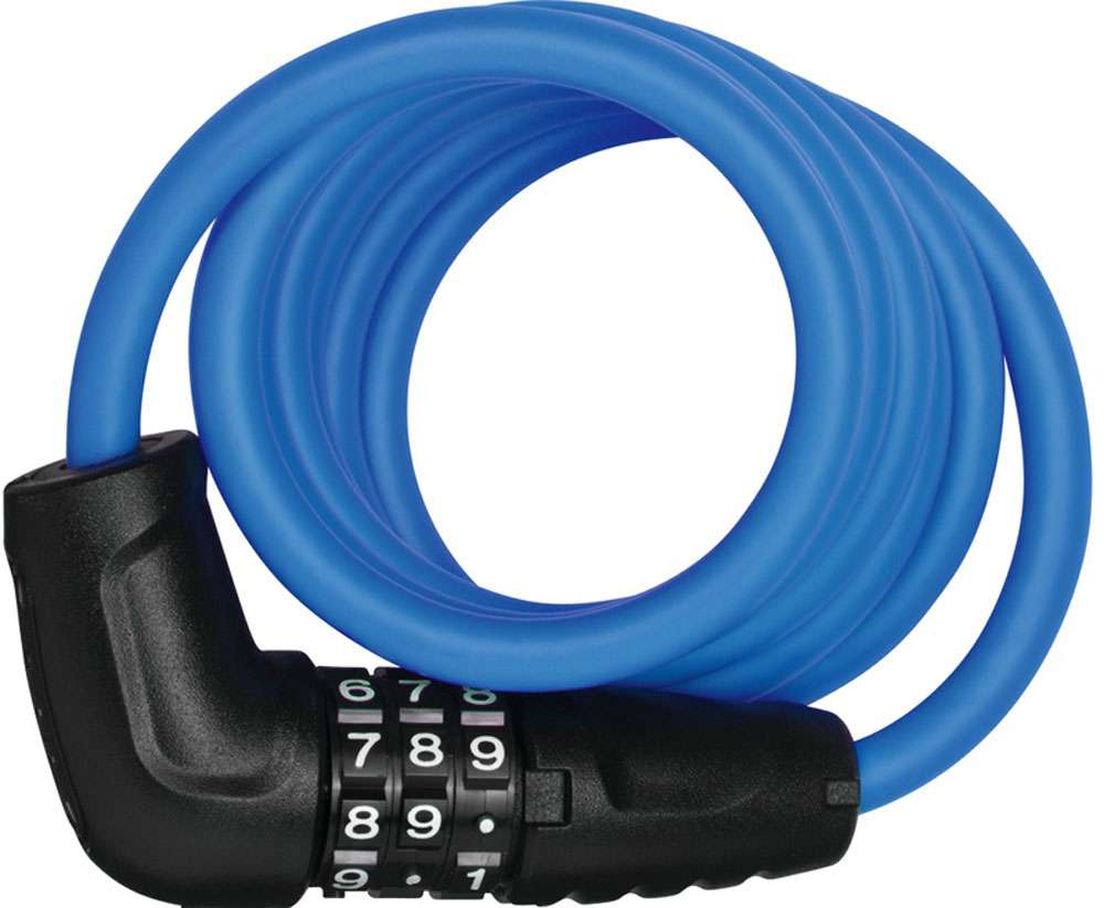 ABUS Bloqueo de cable espiral 150 cm Azul - Bloqueo de figuras