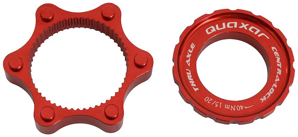 Adaptador quaxar cnc centerlock para eje 15 20mm