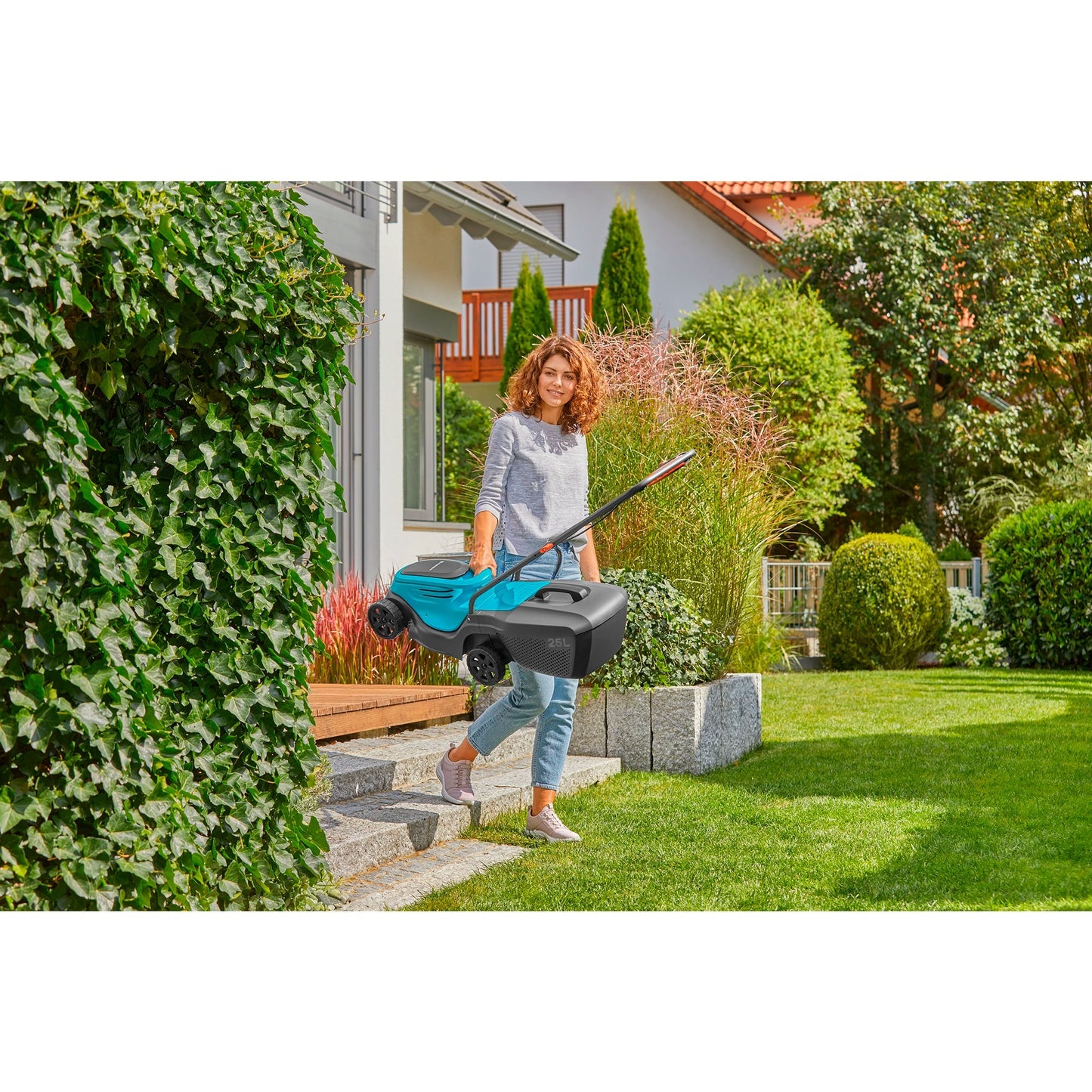 Gardena powermax 30 18v p4a read grasmaaier accu incl. oplader 18 v snijbreedte max. 300 mm