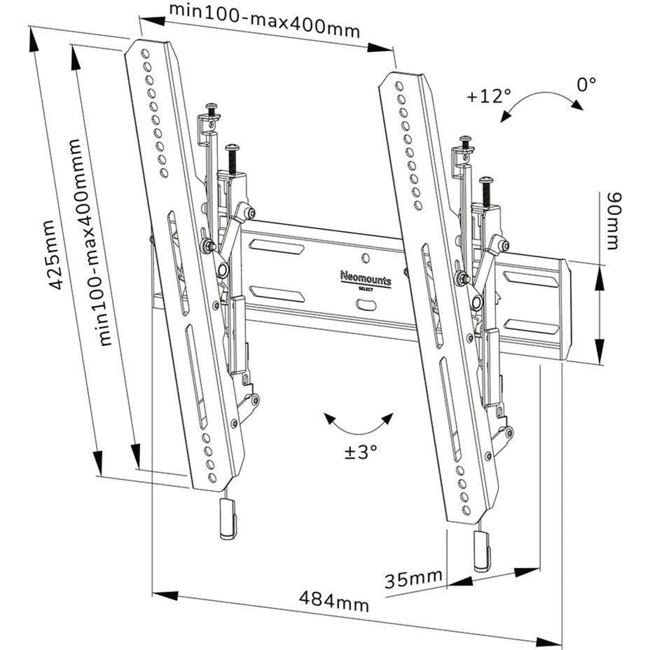 Neomounts di Newstar Select WL35S-850BL14 TV Wall Stont