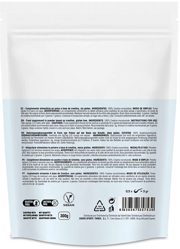 226ers creatina monohidrato 300g