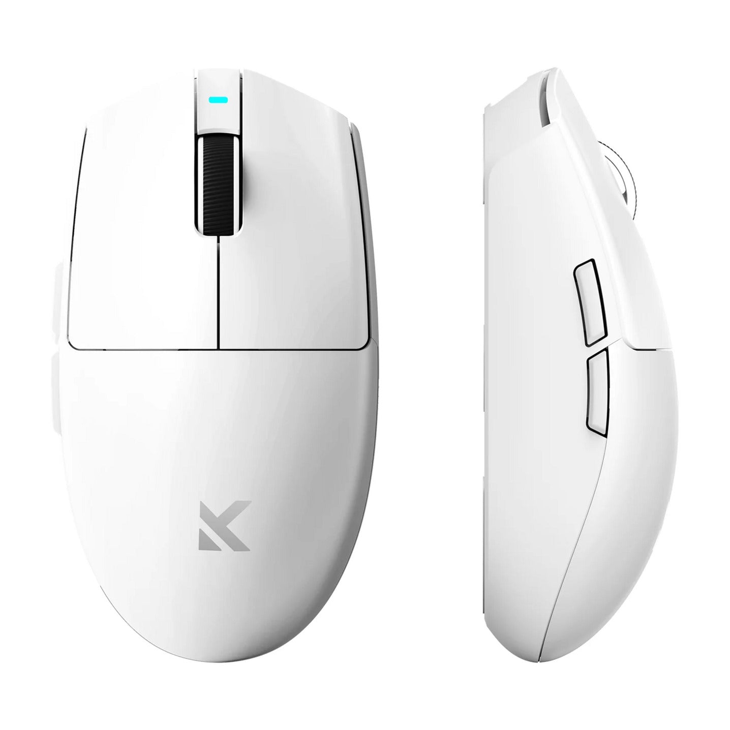 Mchose g3 v2 wireless gaming mouse (wit, tot 12.000 dpi, 2.4 ghz usb-c bluetooth)