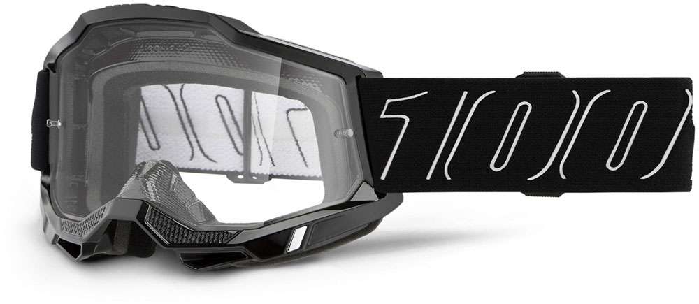 100% accuri 2 (lente trasparente) linea nera - maschera