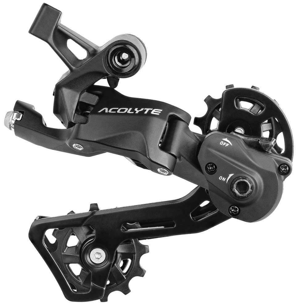Deragliatore posteriore Microshift Acolyte a 8 velocità con gabbia media