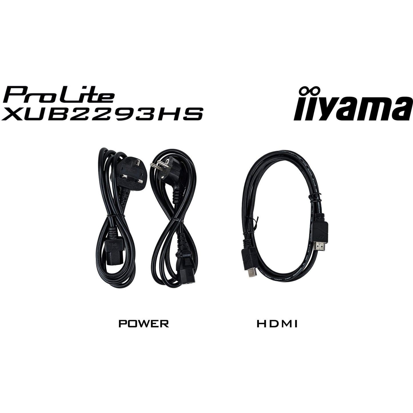 Iiyama prolite xub2293hs-b6 21.5 monitor (zwart, hdmi, displayport)