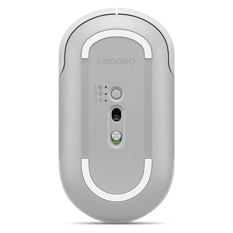Lenovo 700 multi-device wireless silent mouse (wit, 1600 - 4000 dpi, bluetooth 5.3 2.4 ghz)