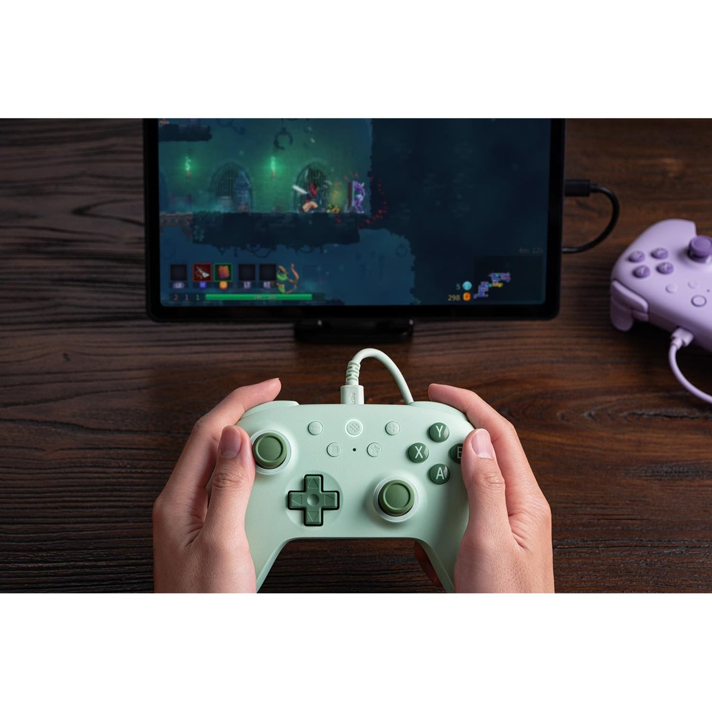 8bitdo ultimate 2c wired gamepad (groen)