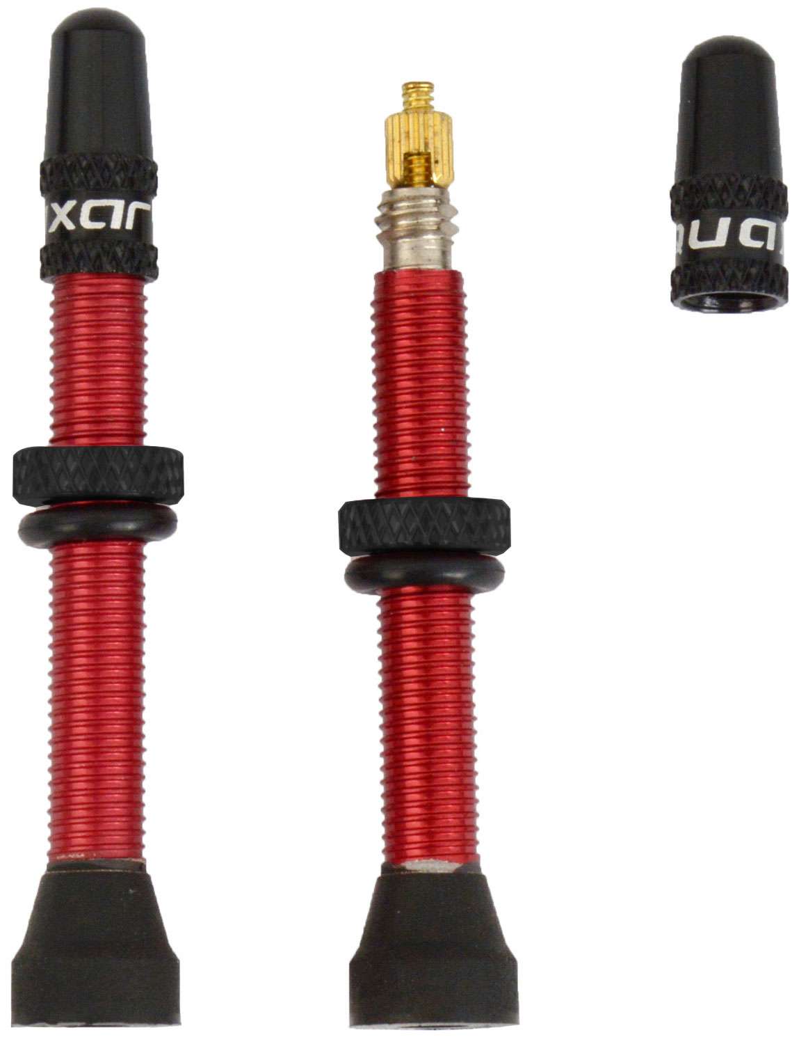Válvulas tubeless Quaxar universales aluminio rojo