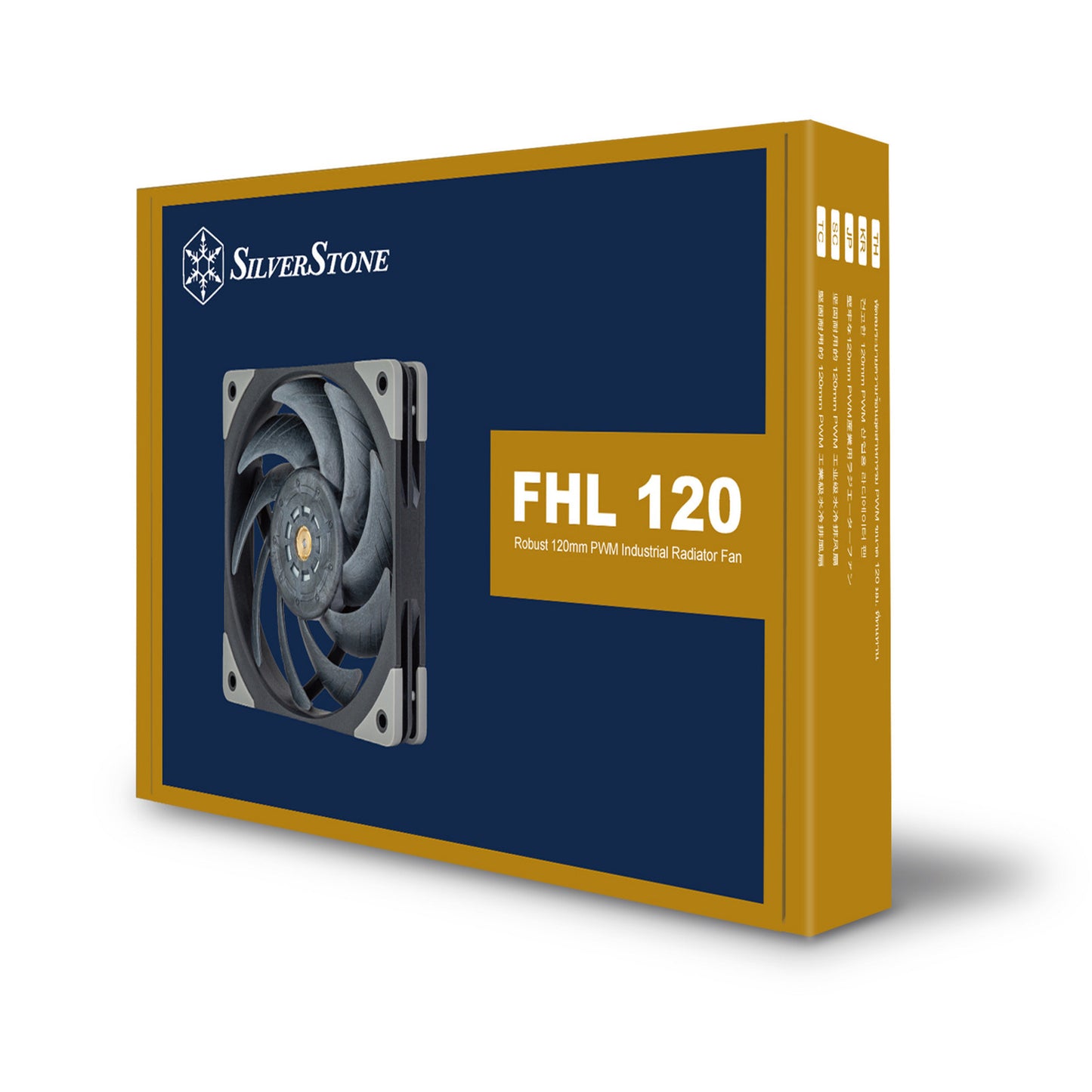 Ventola per case Silverstone fhl120 (nera, 120 x 120 x 25 mm, pwm)