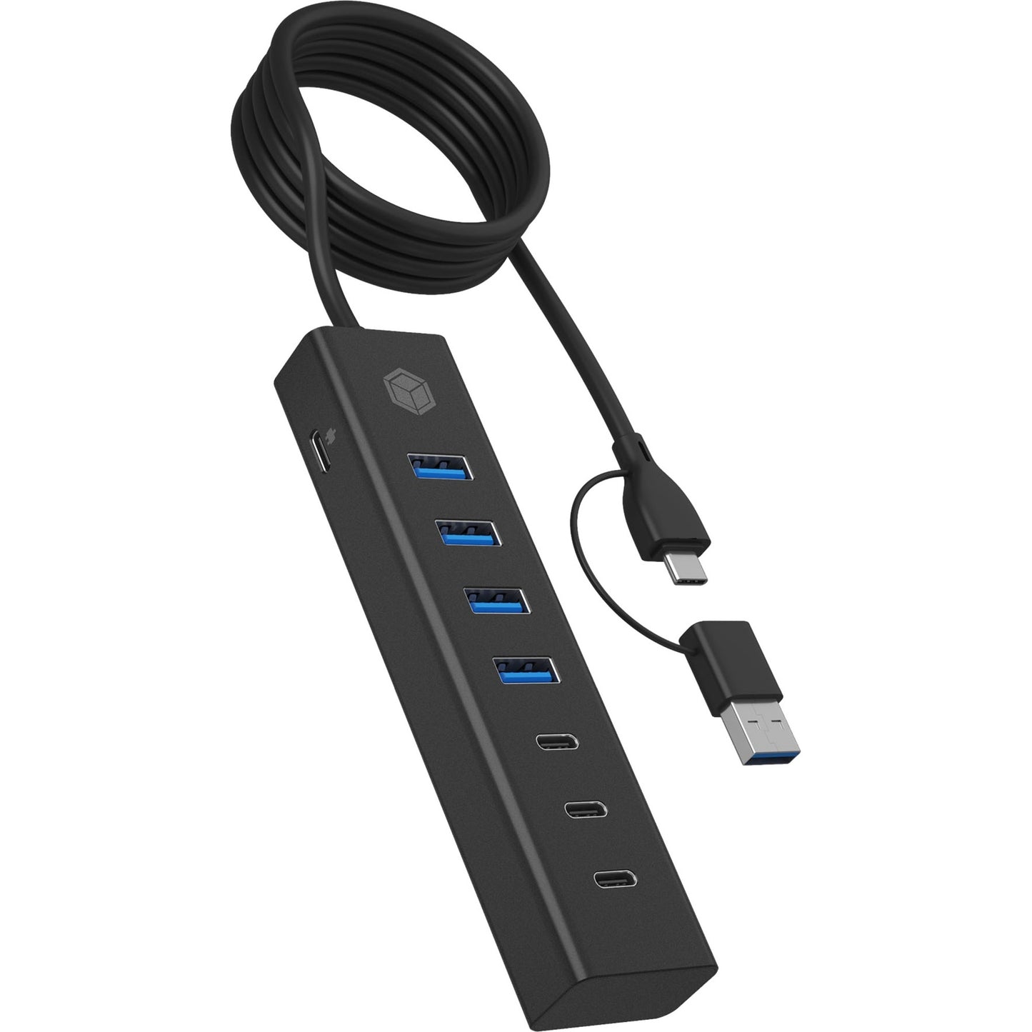 Icy Box IB-HUB1737-C3, 7-puerto USB 3.2 g