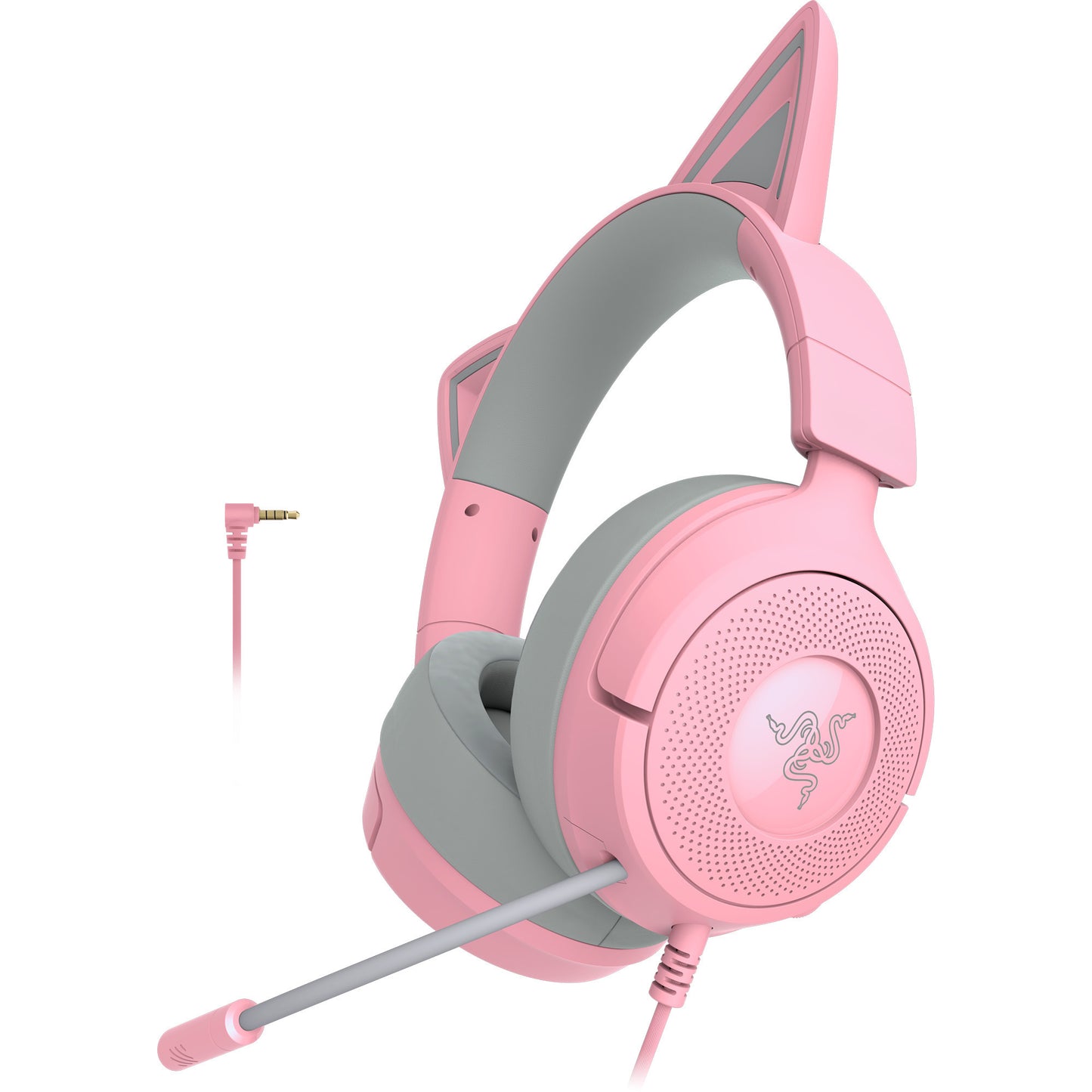 Cuffie da gioco over-ear Razer Kraken Kitty V3 X Quartz (rosa grigio)