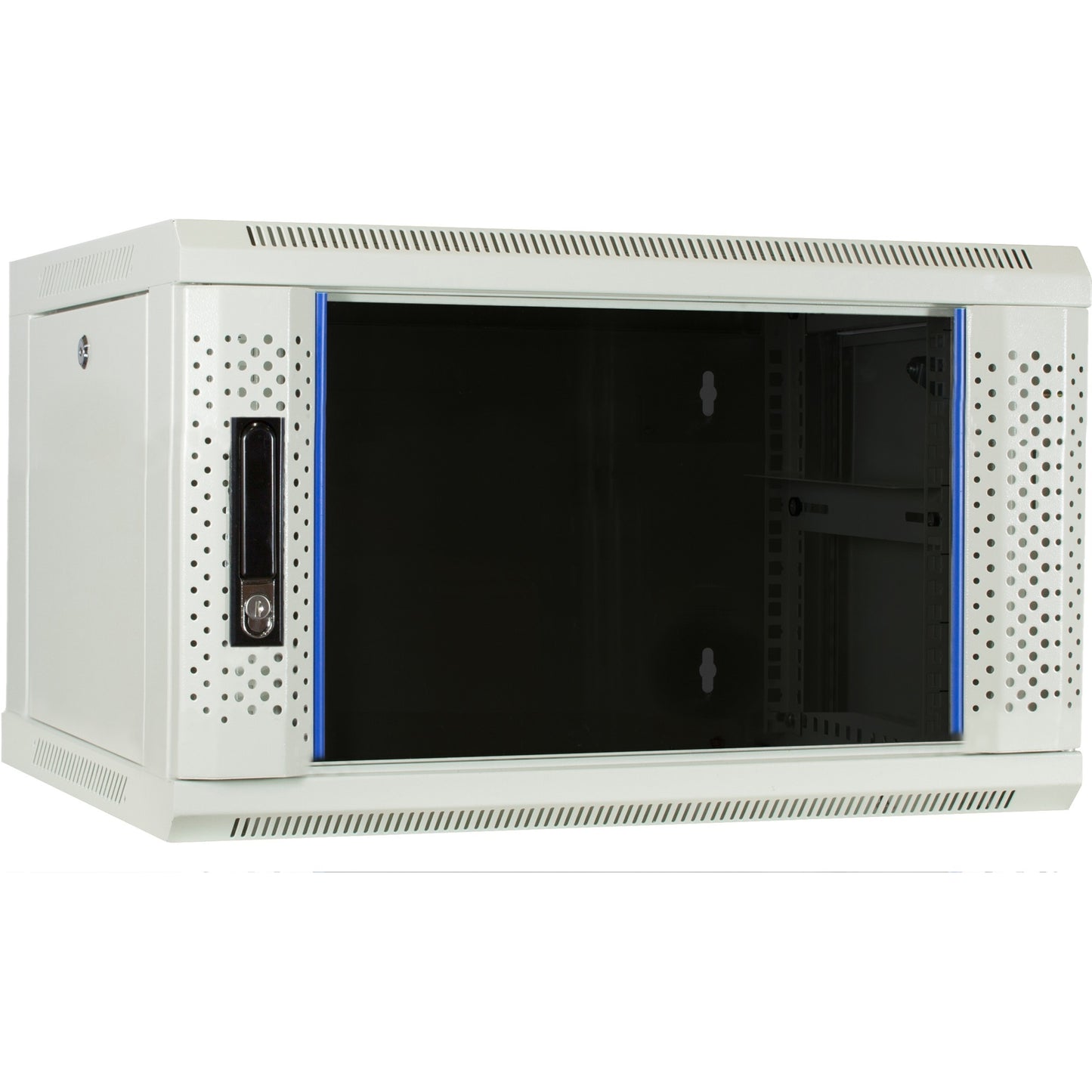 Dsi 6u witte wandkast met glazen deur - ds6406w server rack (wit, 600 x 450 x 368mm)