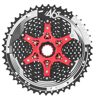 Sunrace Cassette a 10 velocità CS-MX3 11-46T Rosso nero
