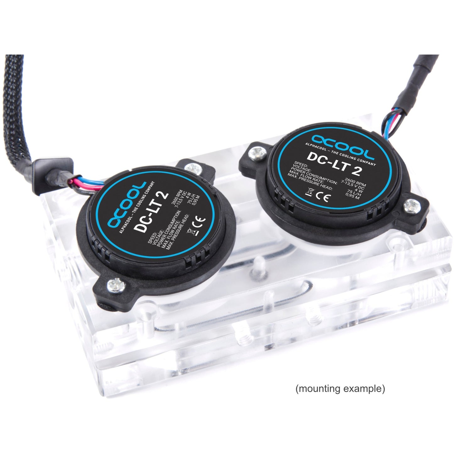 Alphacool dc-lt 2 - 2600 giri/min ceramica - 12 V CC - pompa (3 schede sinusali) (nera)