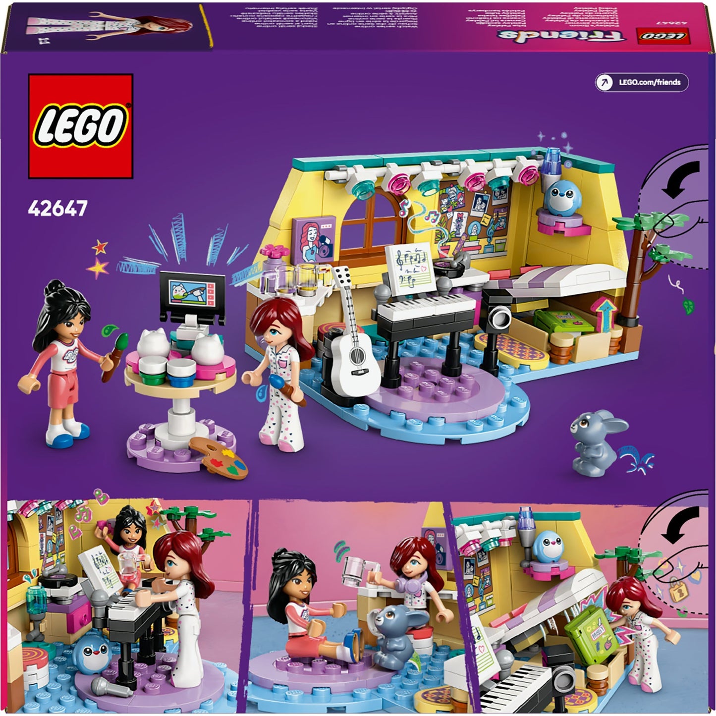 Lego friends paisley's kamer bouwpakket voor kinderen - 42647
