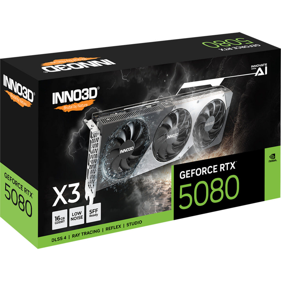 Tarjeta gráfica Inno3d geforce rtx 5080 x3 (dlss 4, 3x display port, 1x hdmi 2.1)