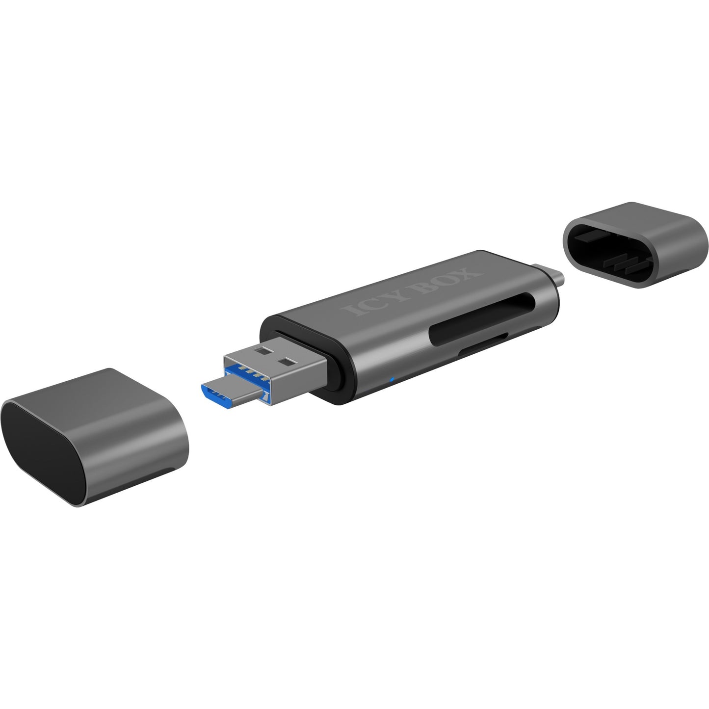Icy Box IB-CR200-C Card Card Reader con Multi-USB Connec