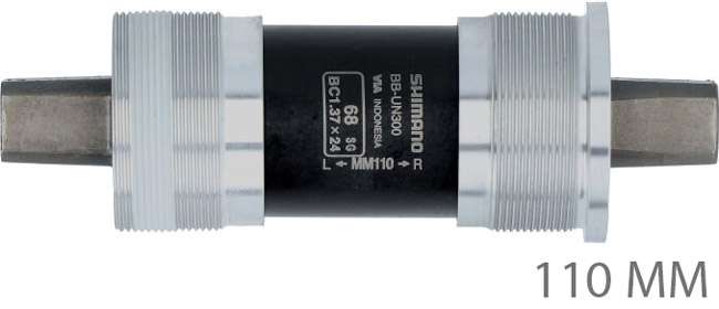 Staffa inferiore quadrata Shimano BB-UN300 68mm 107mm