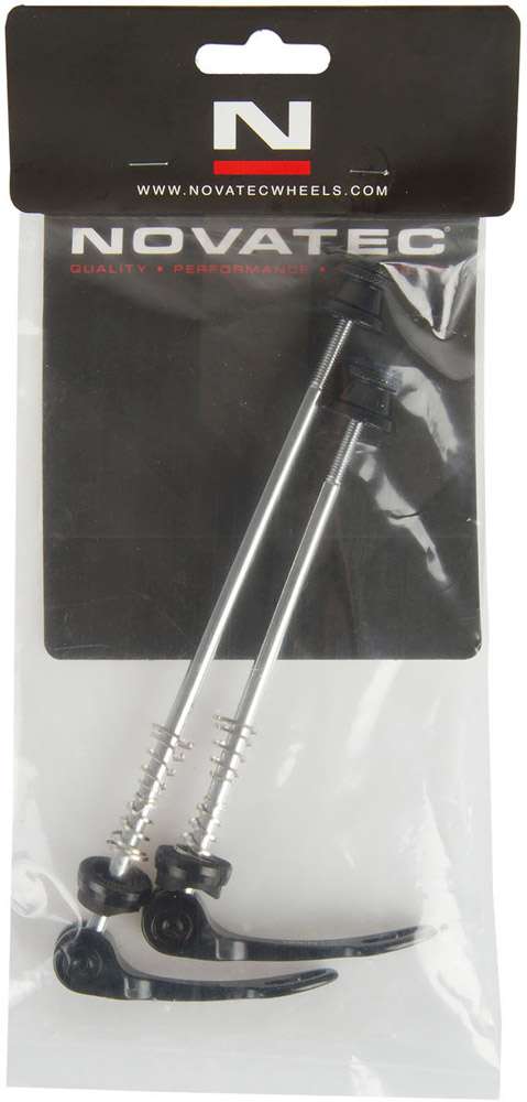 Novatec set di sganci rapidi in alluminio nero