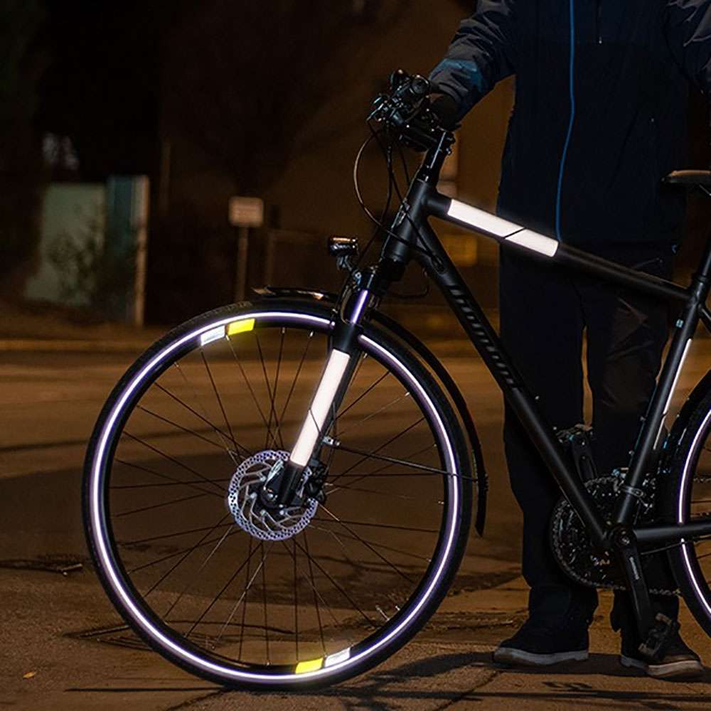 Rie:sel set de pegatinas reflectantes de diseño 'reflex' plateado