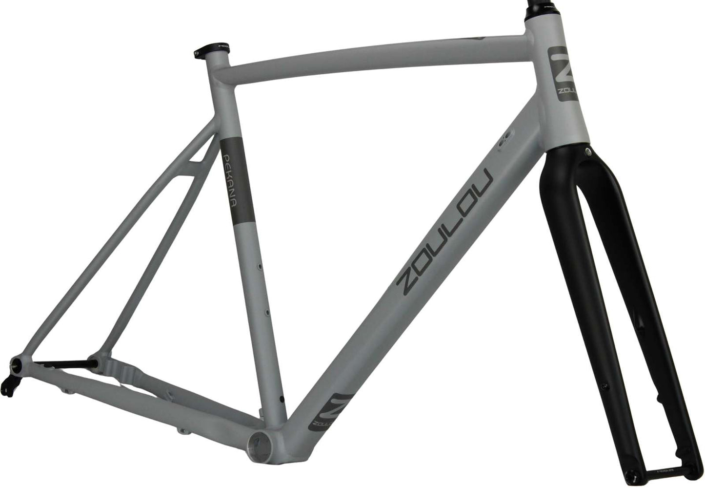 Juego de cuadro de grava Zoulou pekana incl. horquilla totalmente de carbono