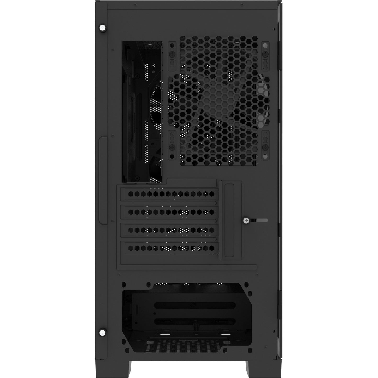 Montech air 100 argb mini tower behuizing (zwart | 3x usb-a | tempered glass)