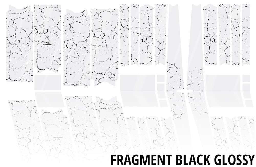 Unleazhed unscratch - película protectora de cuadro para bicicleta gravel bpg01 fragment black