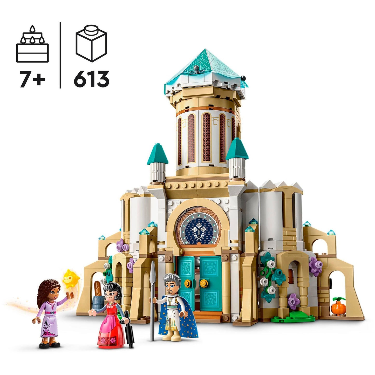 Lego disney - kasteel van koning magnifico constructiespeelgoed (43224)