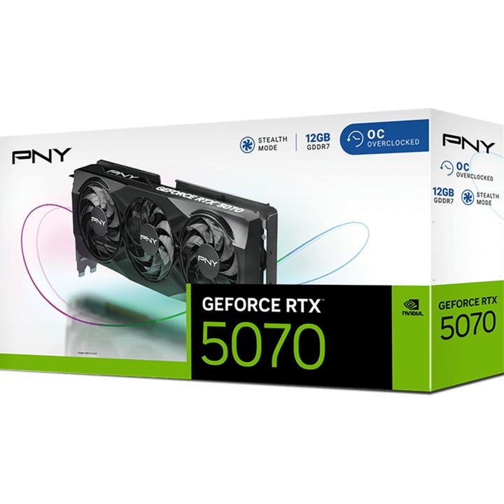 Scheda grafica Pny Geforce RTX 5070 OC (DLSS 4, 3x Display Port, 1x HDMI 2.1)