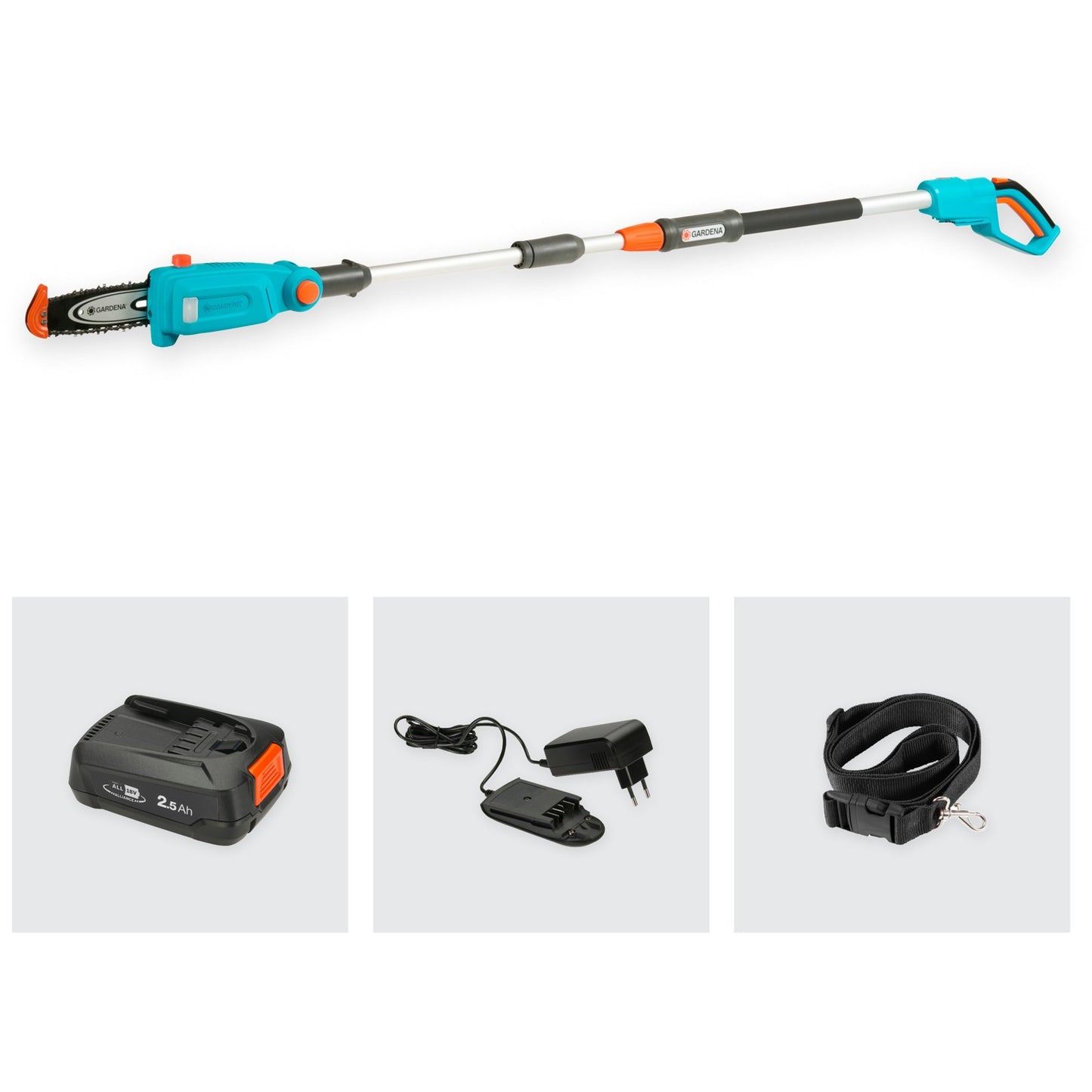 Gardena Battery Telescopic Stray Strayer TCS 20 18 P4A Set