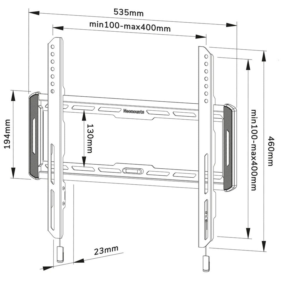 Neomounts di Newstar WL30-550BL14 TV Wall Stont