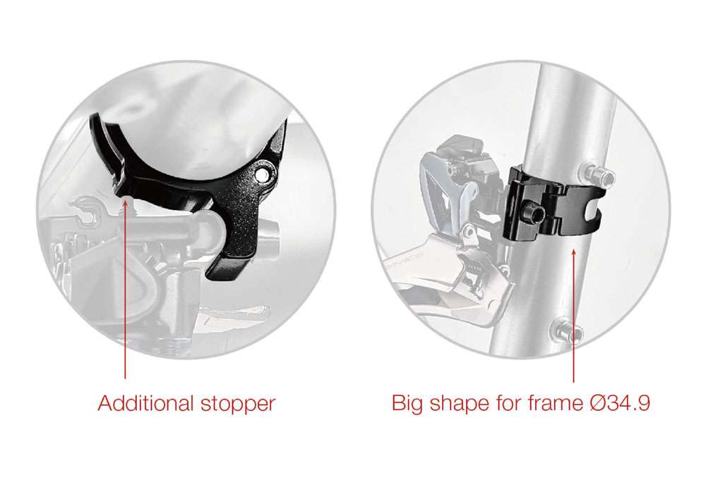 Abrazadera de cambio delantero Katana sc-fd1 para desviadores delanteros soldados