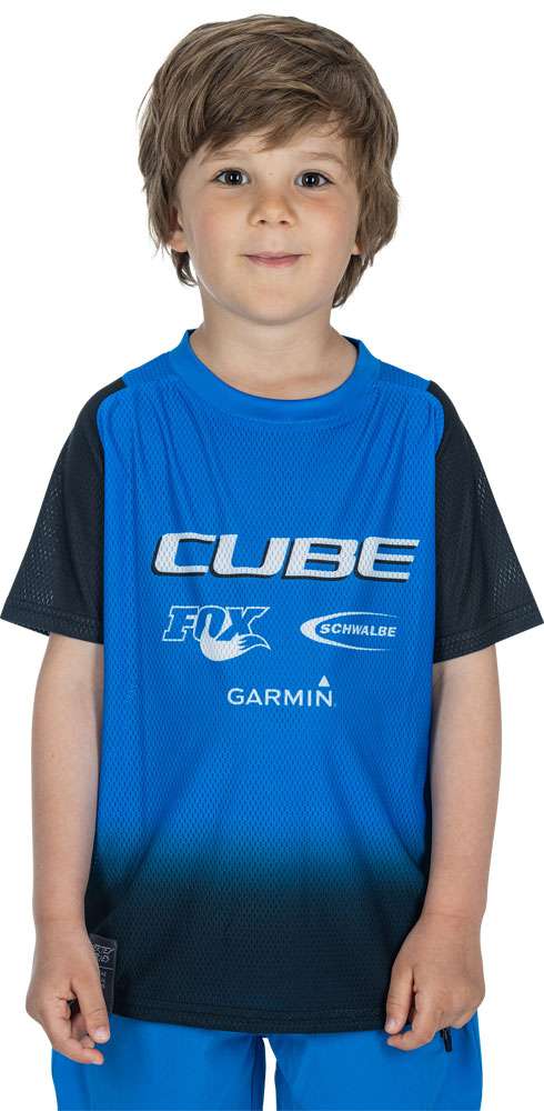 Cube vertex rookie x action team - camiseta mtb para niños