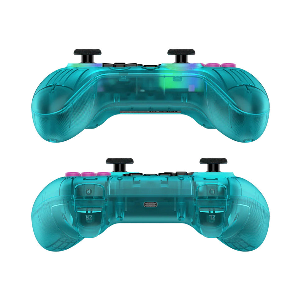 Controller Gamesir Nova HD Rumble NS (verde acqua, PC, Steam, Android, iOS, Switch, Bluetooth USB da 2,4 GHz)