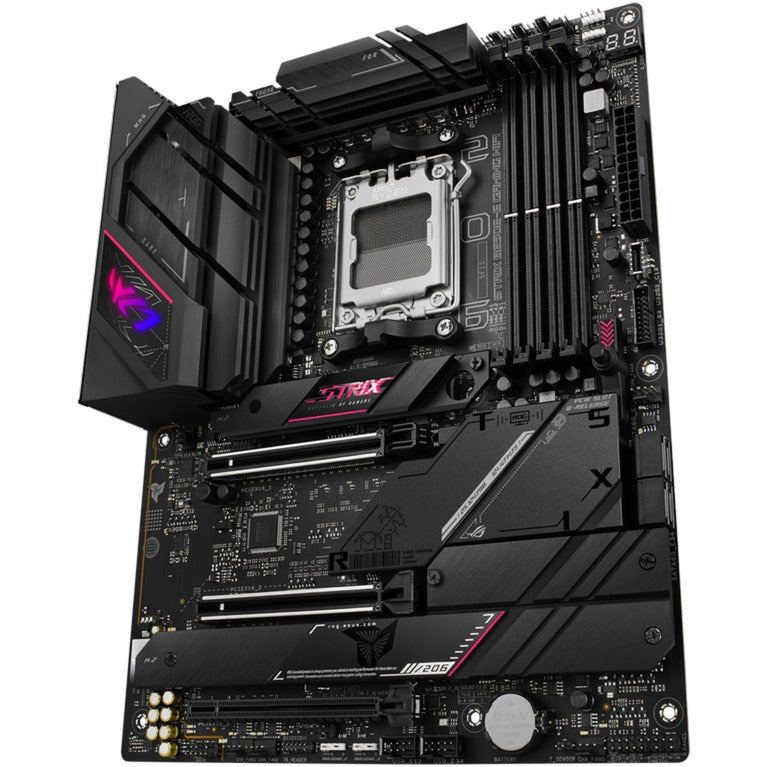 Asus rog strix b650e-e gaming wifi socket am5 moederbord (zwart, raid, 2.5 gb-lan, wi-fi 6e, bt, sound, atx)