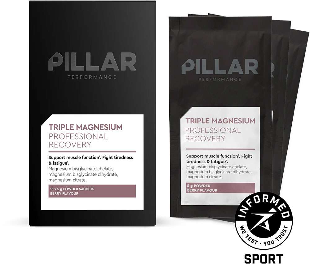 Zaino da viaggio Pillar Performance triplo magnesio 15x5g