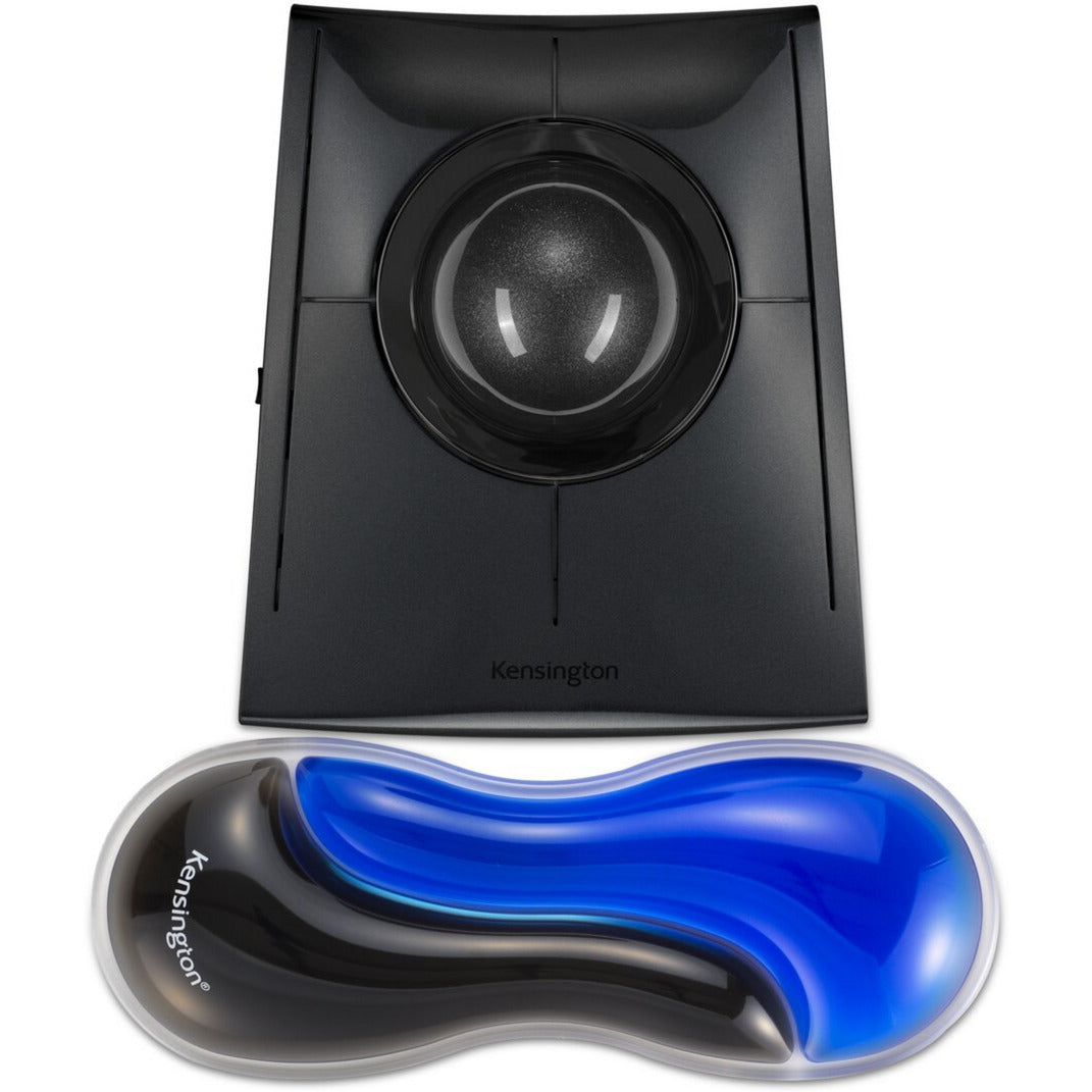 Poggiapolsi Kensington slim duo gel mouse trackball supporto per polso (blu nero)