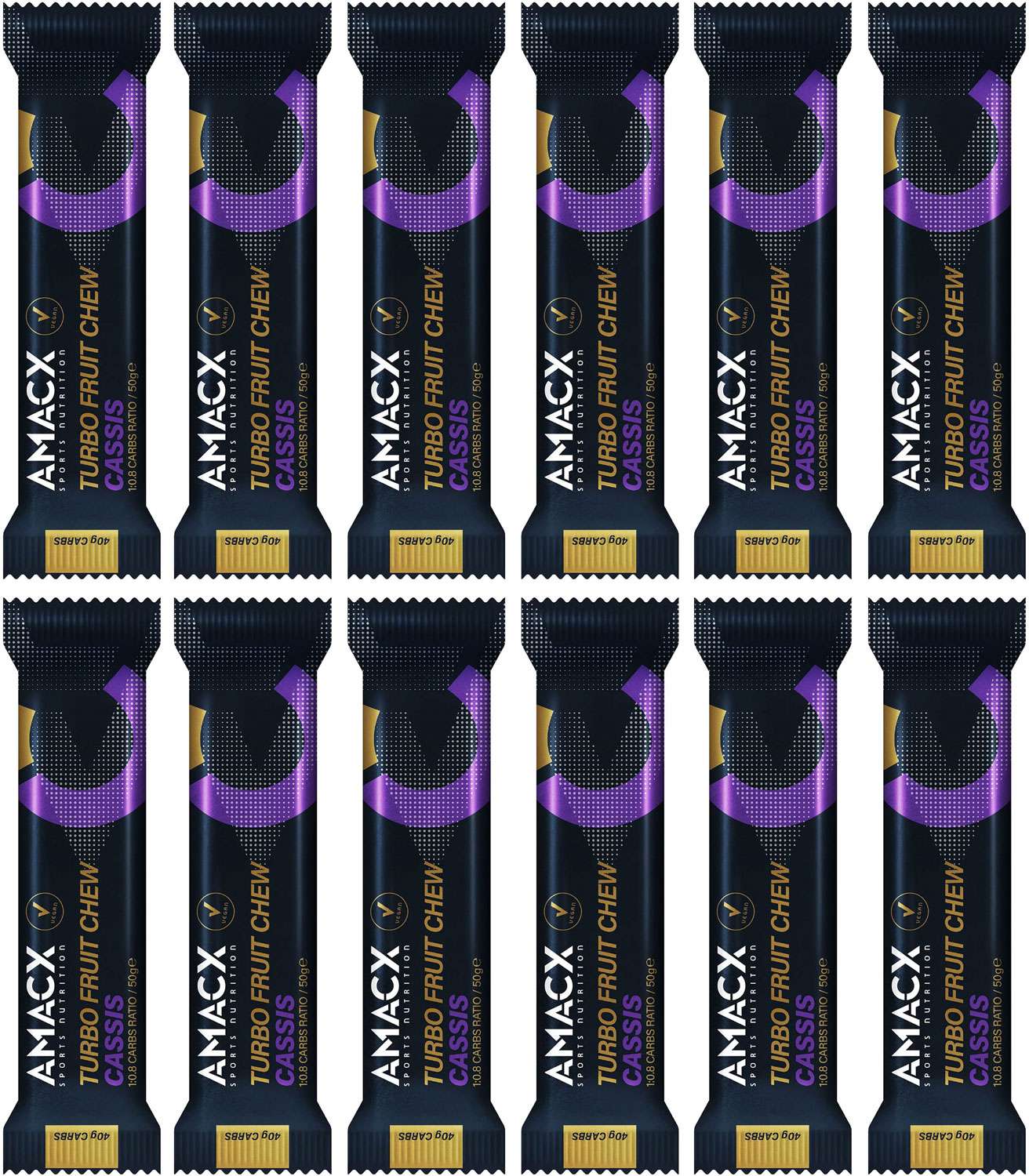 Amacx turbo barra masticable de frutas caja 12er
