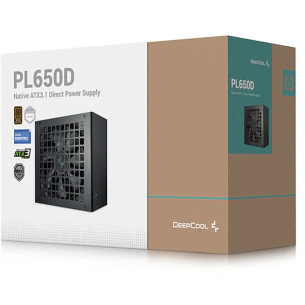 Alimentatore Deepcool pl650d 650 watt (nero, 1x 12v-2x6, 2x pcie)