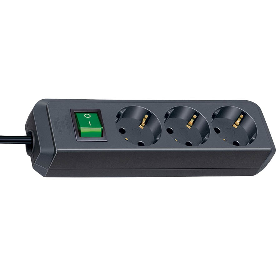 Brennenstuhl eco-line con interruttore 3 volte, 5 m