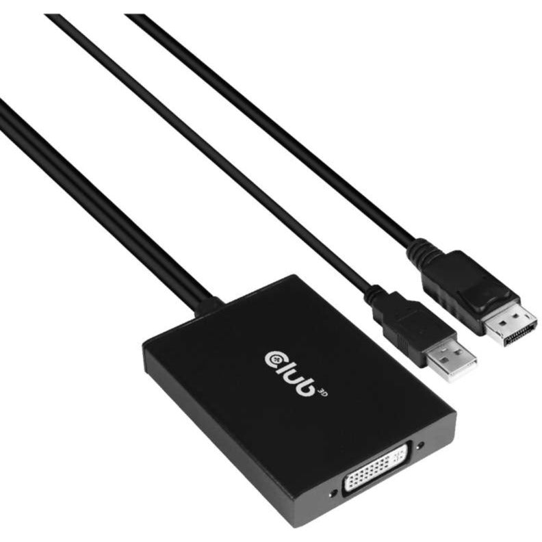 Club 3d displayport to dual link dvi-d hdcp off version active adapter for apple cinema displays (zwart)